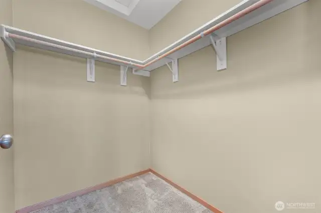 Master walk-in closet