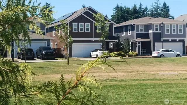 Community Park is across the street from the home