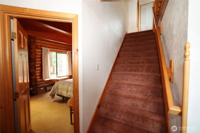 stairs from the main level