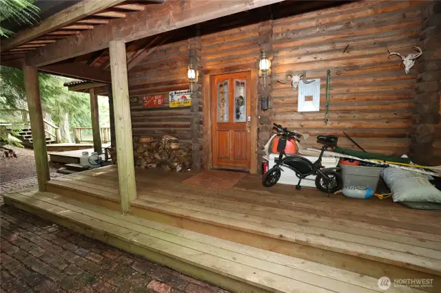 covered front entrance