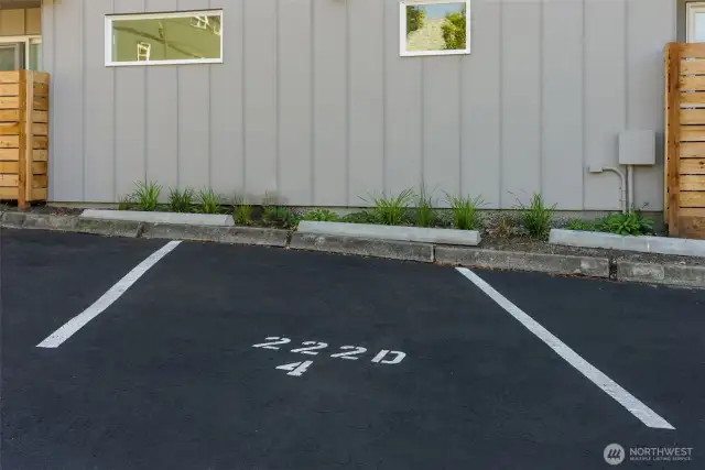 Dedicated parking ensures convenience in the heart of the city.