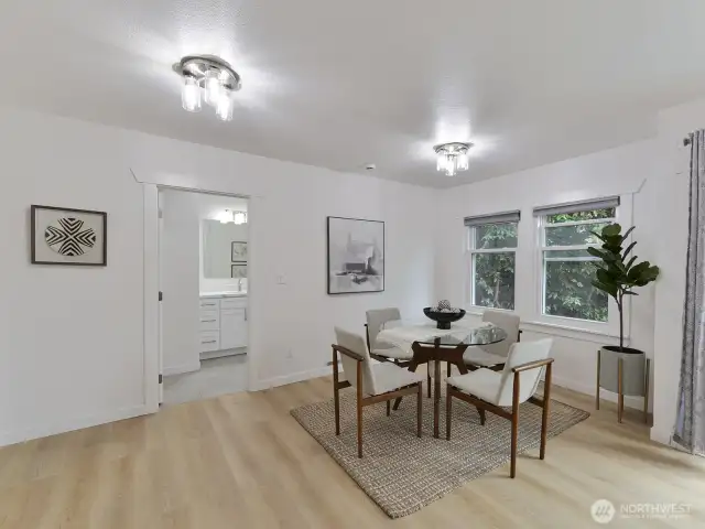 Dining area nice and ample.