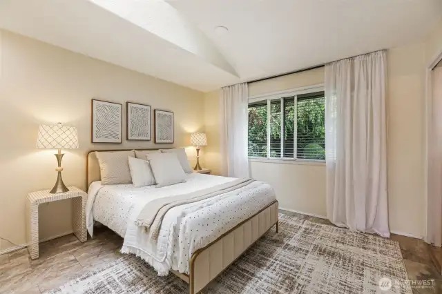 Spacious upstairs primary bedroom
