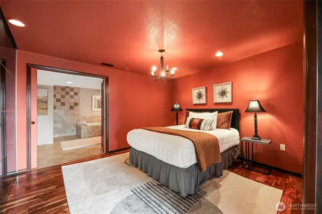 Spacious primary bedroom in the mother-in-law