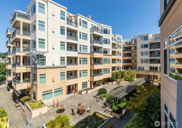 Great greenspace & courtyard