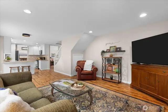 Extra storage under the stairs