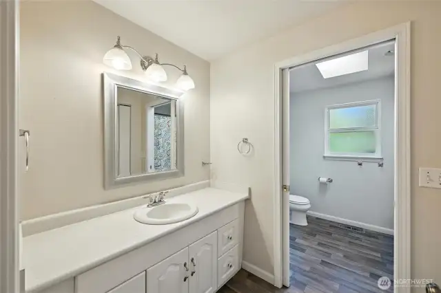 Upstairs guest bathroom