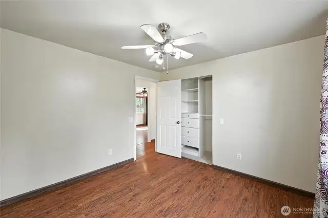 Ceiling fans in every bedroom