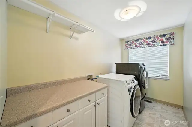 Spacious Upstairs laundry room