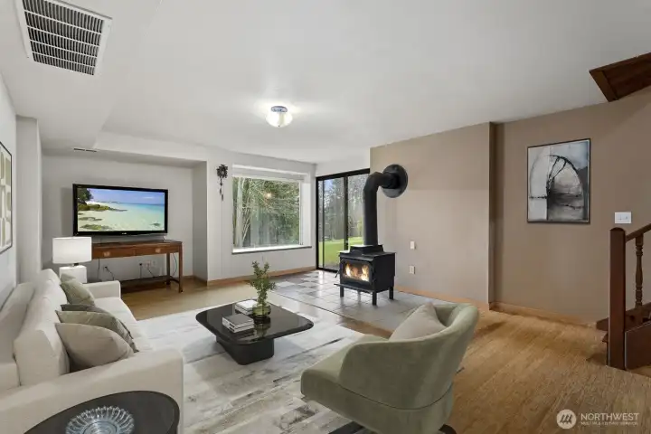 Virtually staged to show an example of how the space could be used.