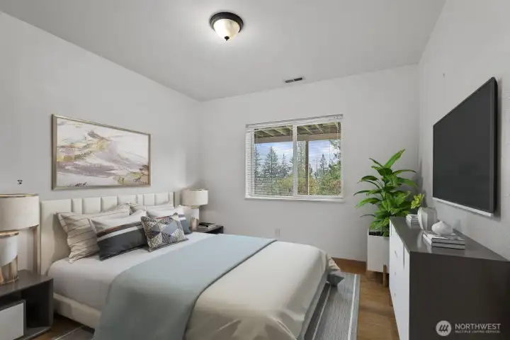 Virtually staged to show an example of how the space could be used.