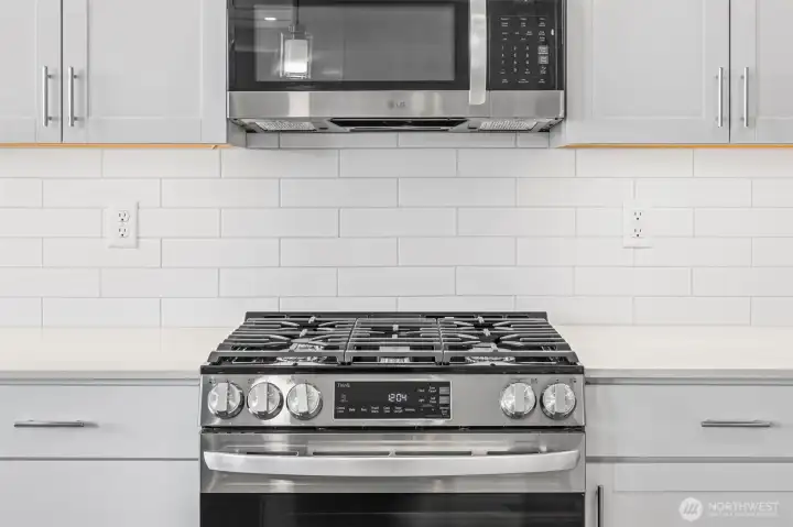 5 Burner gas range