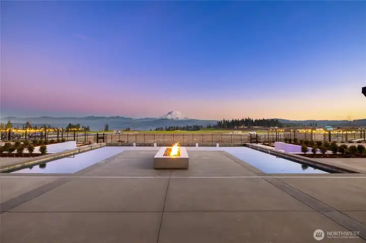 The most beautiful sunset from the club house