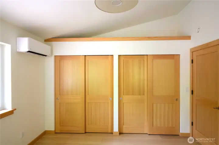 Primary bedroom closets