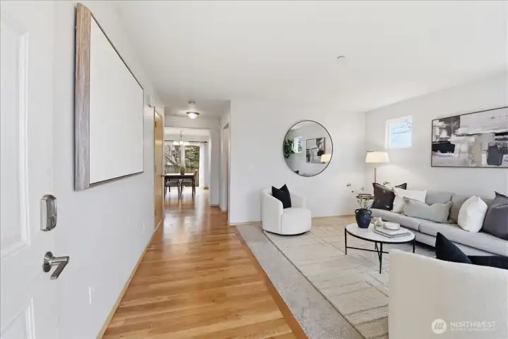 Gorgeous wood floors on the main floor!