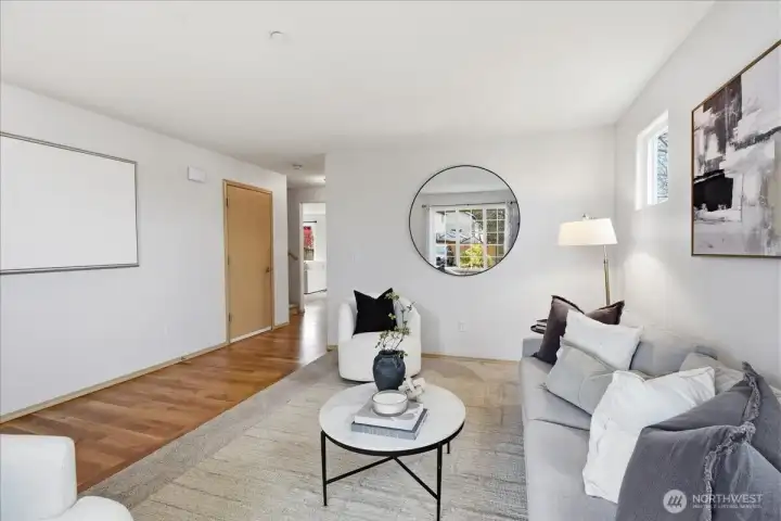 Front entry area plus door from garage into home.