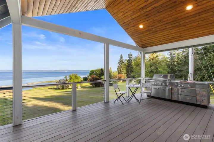Enjoy marine/estuary life, from your covered deck.