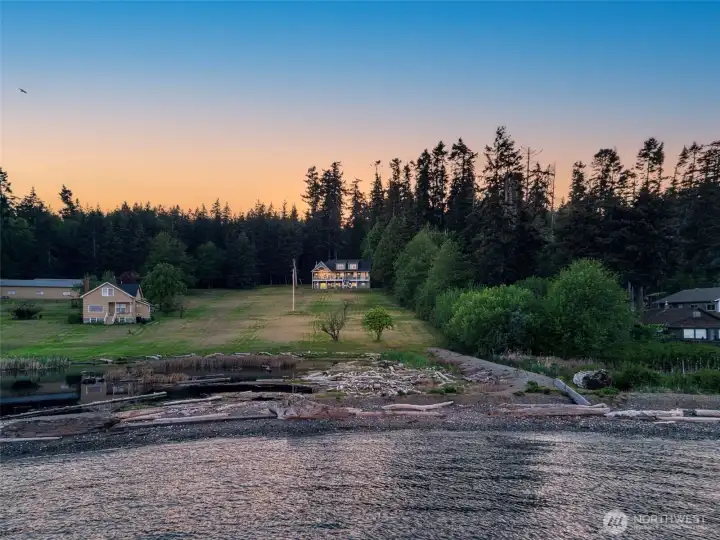 Over 2 acres of no bank waterfront at your disposal...