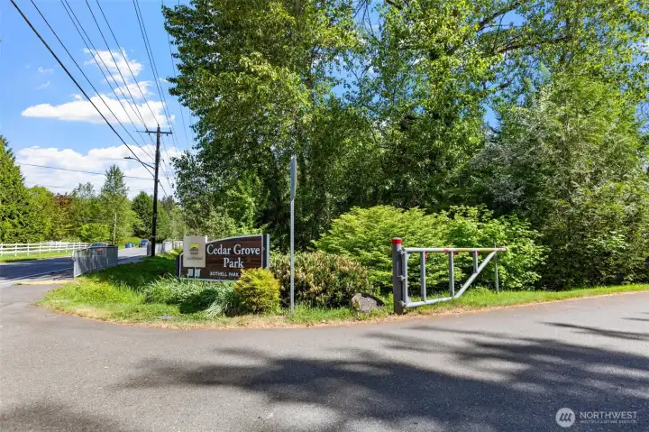 The 2nd park within walking distance of the home, near the elementary school