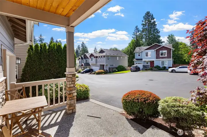 View of the cul-de-sac from your front porch