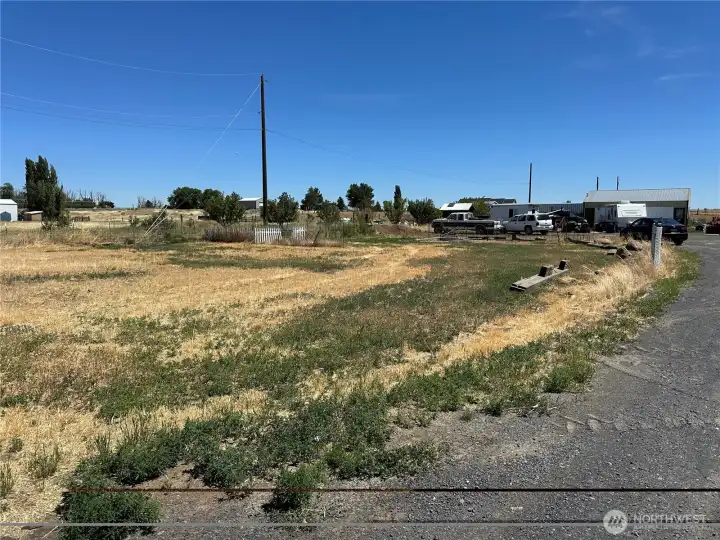 Left side of property pulling in