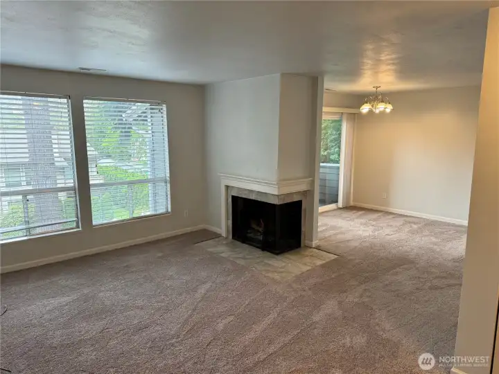 Unit 3 dining and living rooms