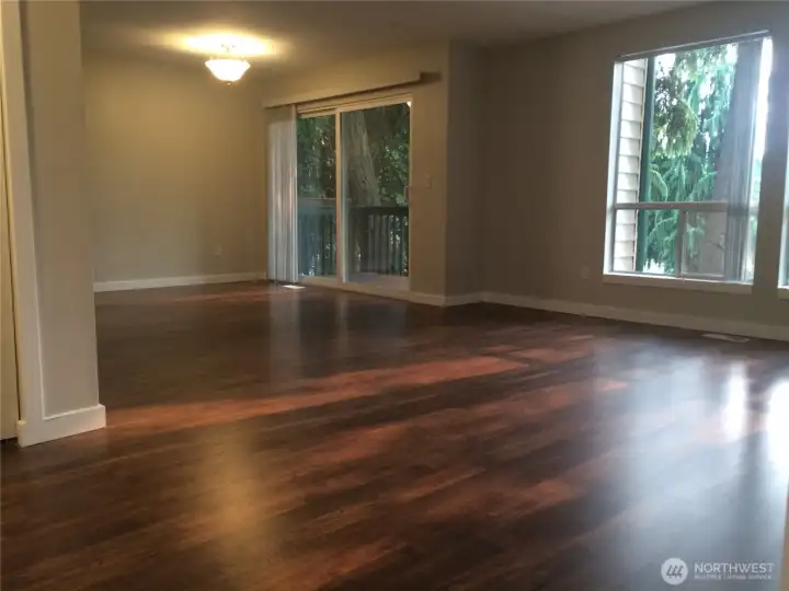 Unit 2 living and dining rooms