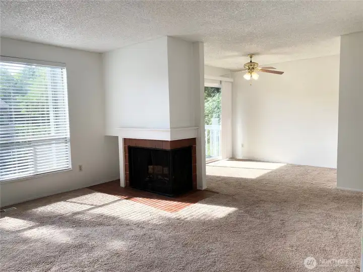 Unit 1 living and dining rooms