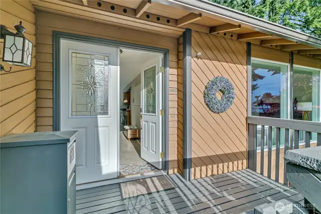 Double entry doors