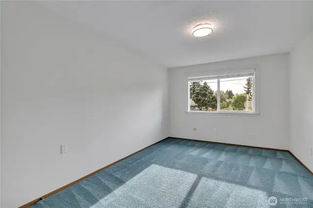 Lower level bedroom that was being used as an office