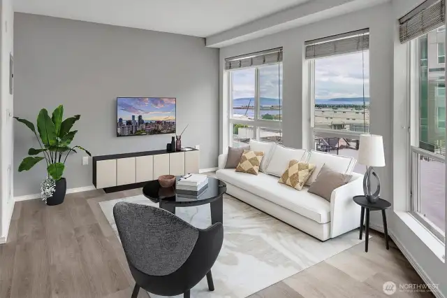 Experience sophisticated sound living in this luxury waterfront studio condo.