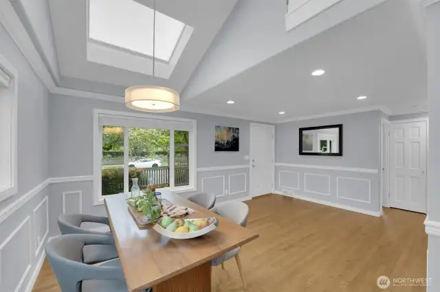 Foyer and dining room