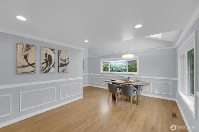 From the front door foyer and dining