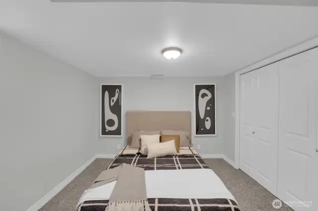 Basement bedroom