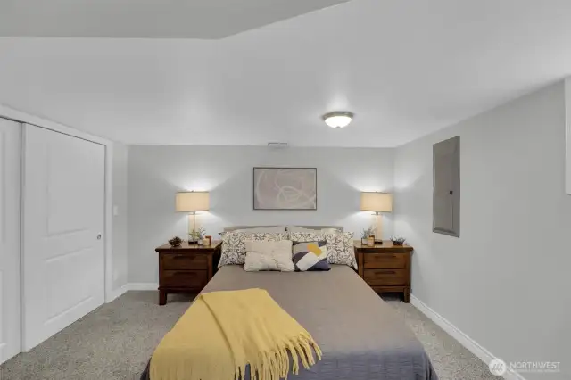 Primary basement bedroom