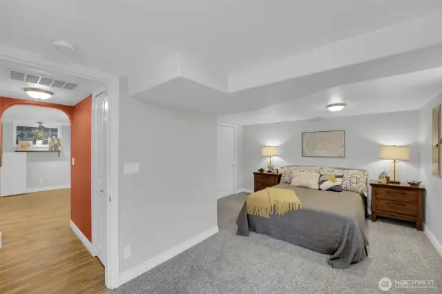 Primary basement bedroom