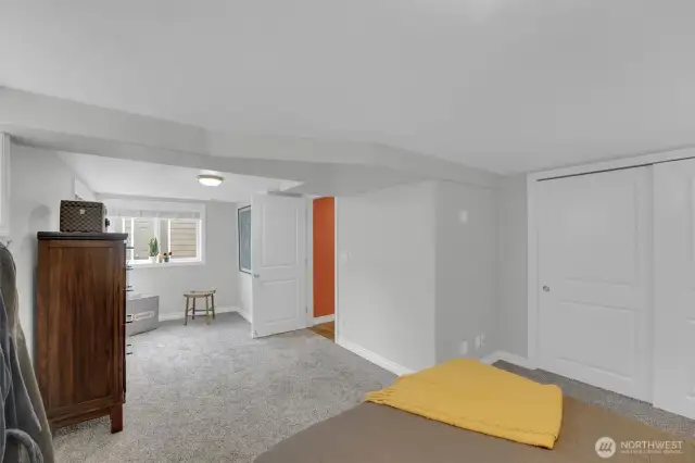 Primary basement bedroom