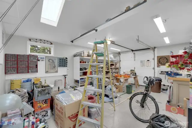 Finished garage interior