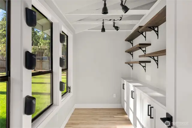 Luxury walk in pantry