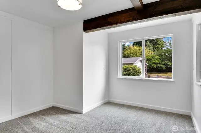Bedroom #4 with fresh new paint and brand new carpet.