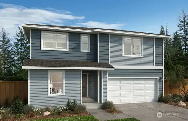 Exterior Rendering - Not actual Home