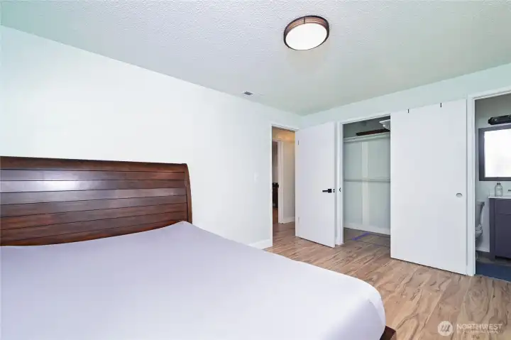 Primary bedroom with bathroom