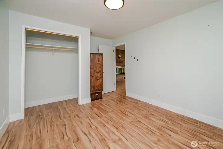 Another view of bedroom 4 with large closet and even more hard surface floorng to enjoy