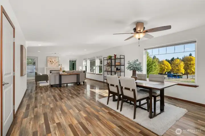 Lovely open concept layout.