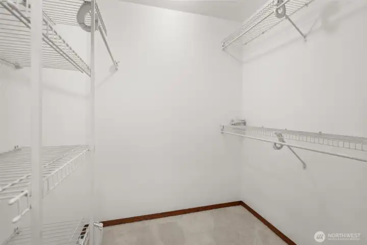 Walk-in closet.