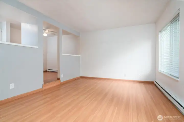 Baseboard heating will keep you comfortable all winter long.