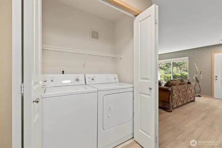 Washer and dryer both stay.