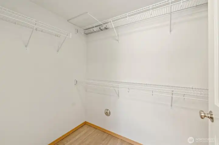 Primary walk in closet
