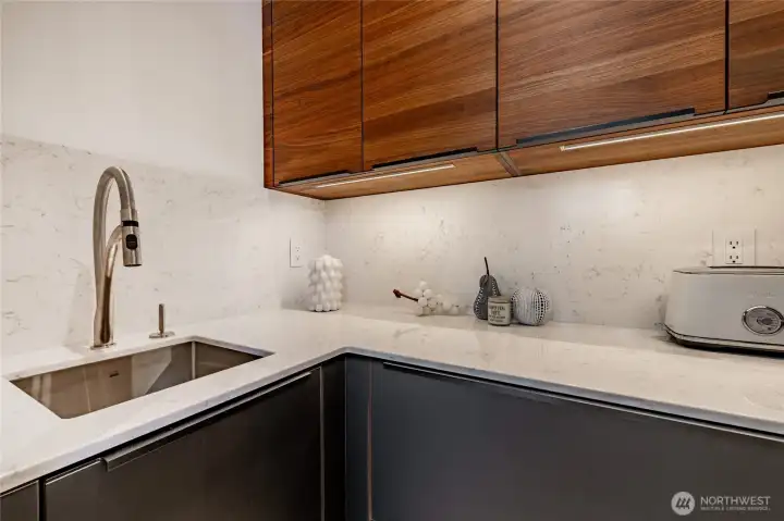 Walk-in pantry sink.