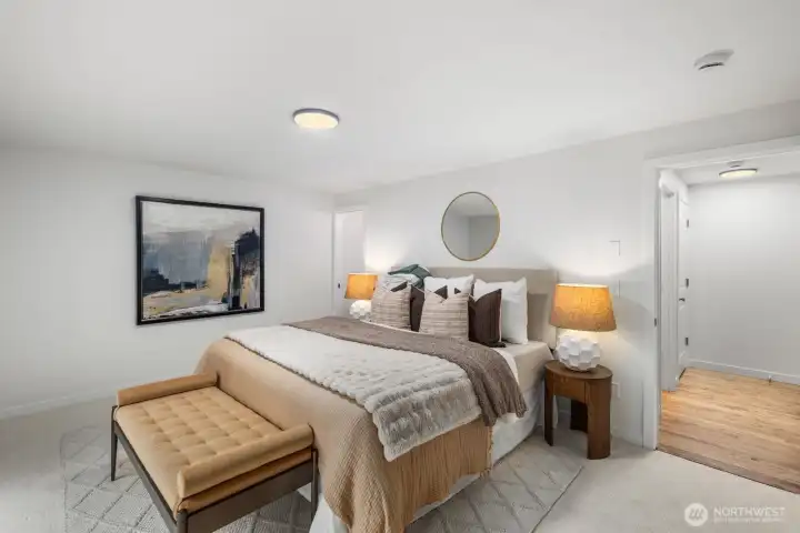 Primary bedroom on top floor